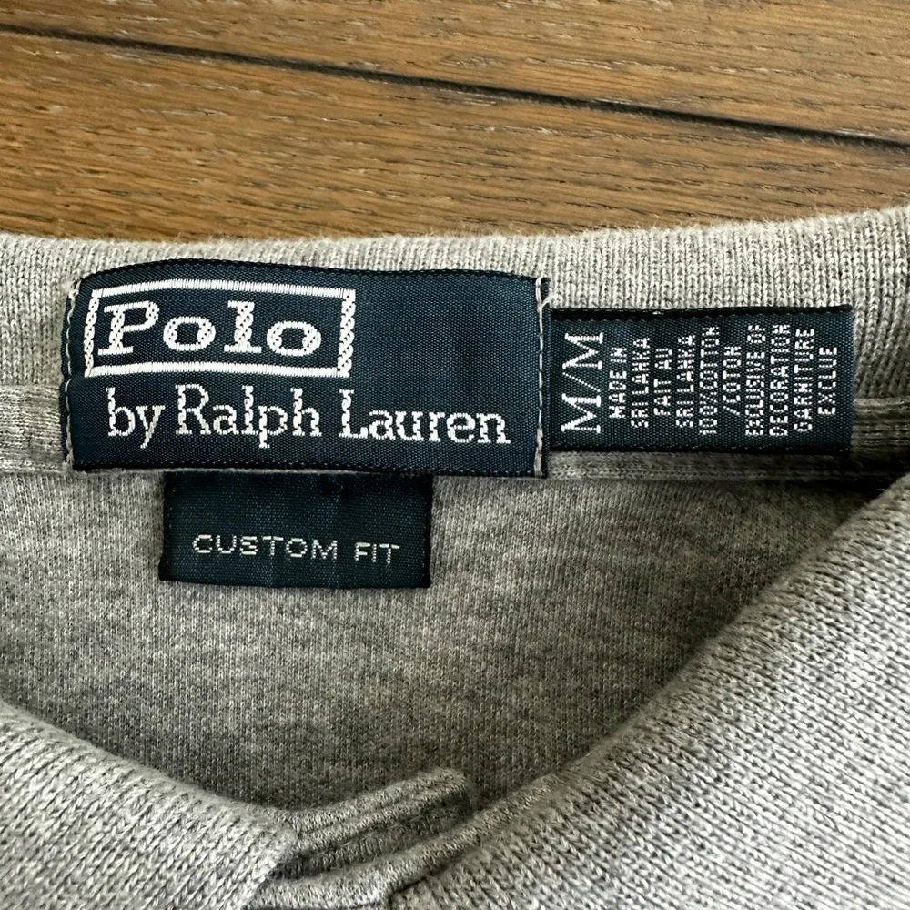 Ralph Lauren Custom Fit Heather‎ Gray Shirt